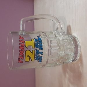 Beer Mug (Finally 21 Now Buy Me A Beer)